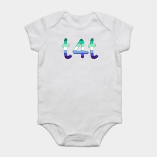 t4t (Gay Man Pride Colors) Baby Bodysuit